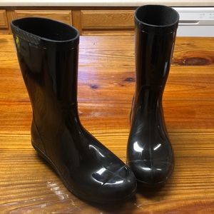 Ugg Sienna Black Rainboots Women’s Sz 7 Shearling Footbed GUC